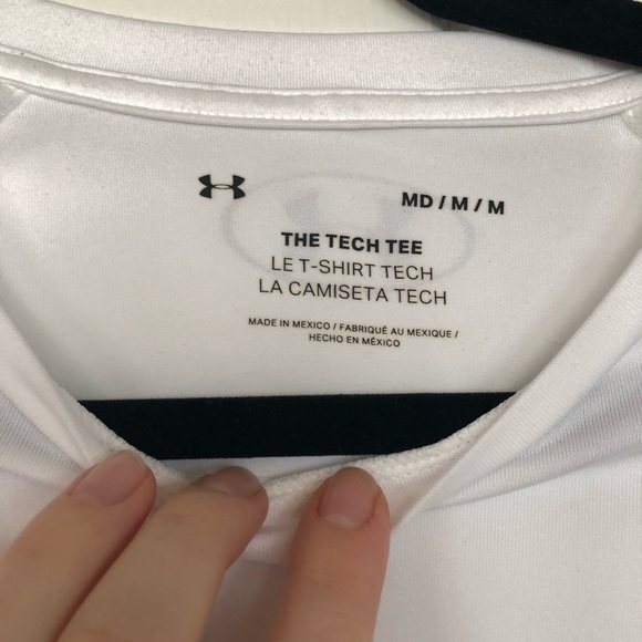 Under Armour White The Tech Tee M - Picture 3 of 9